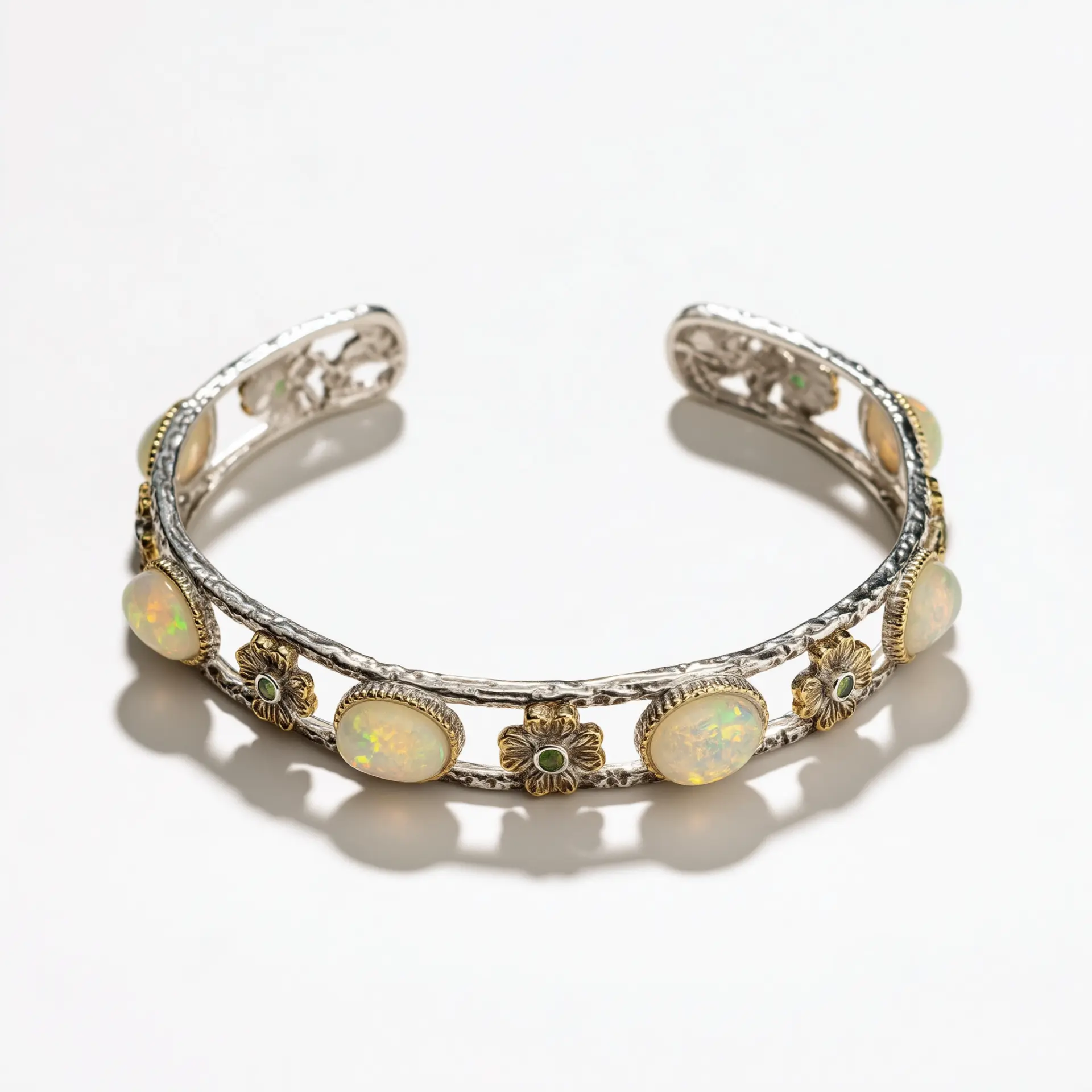 Opal Bloom Cuff Bracelet
